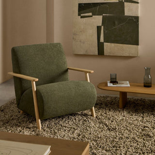 Marly Occasional Chair - Oak Arm/2 Colours