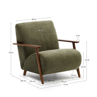 Marly Occasional Chair - Wenge Arm/2 Colours