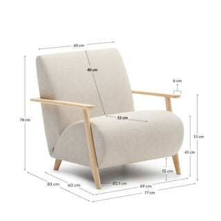 Marly Occasional Chair - Oak Arm/2 Colours