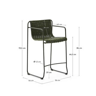 Maurice Alfresco Bar Stool - 65cm