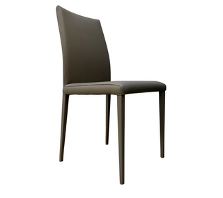 Gloria Italian Leather Dining Chair - Mid Back