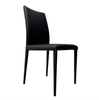 Gloria Italian Leather Dining Chair - Mid Back
